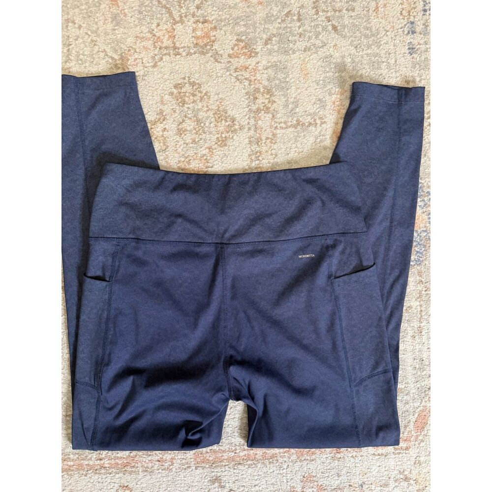 Mondetta Performance Luxury Women's High Rise Pocket Leggings Blue Size Large - Picture 3 of 6